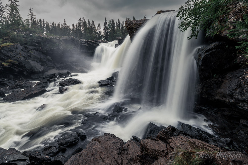 Photograph of Ristafallet in Jämtland in Northern Sweden