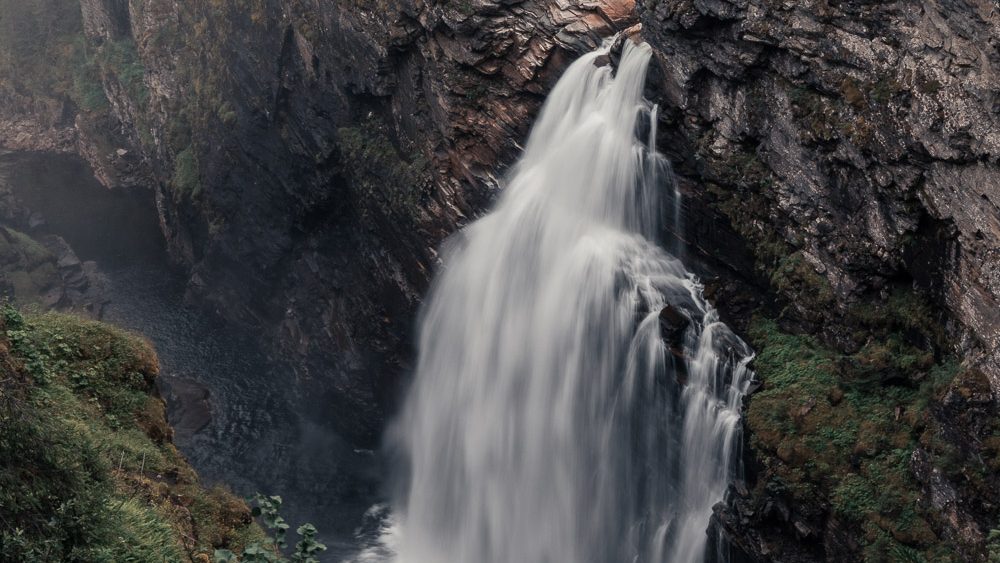 hällingsåfallet in swedish lappland