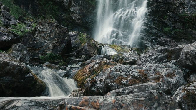 Fettjeåfallet in swedish lappland