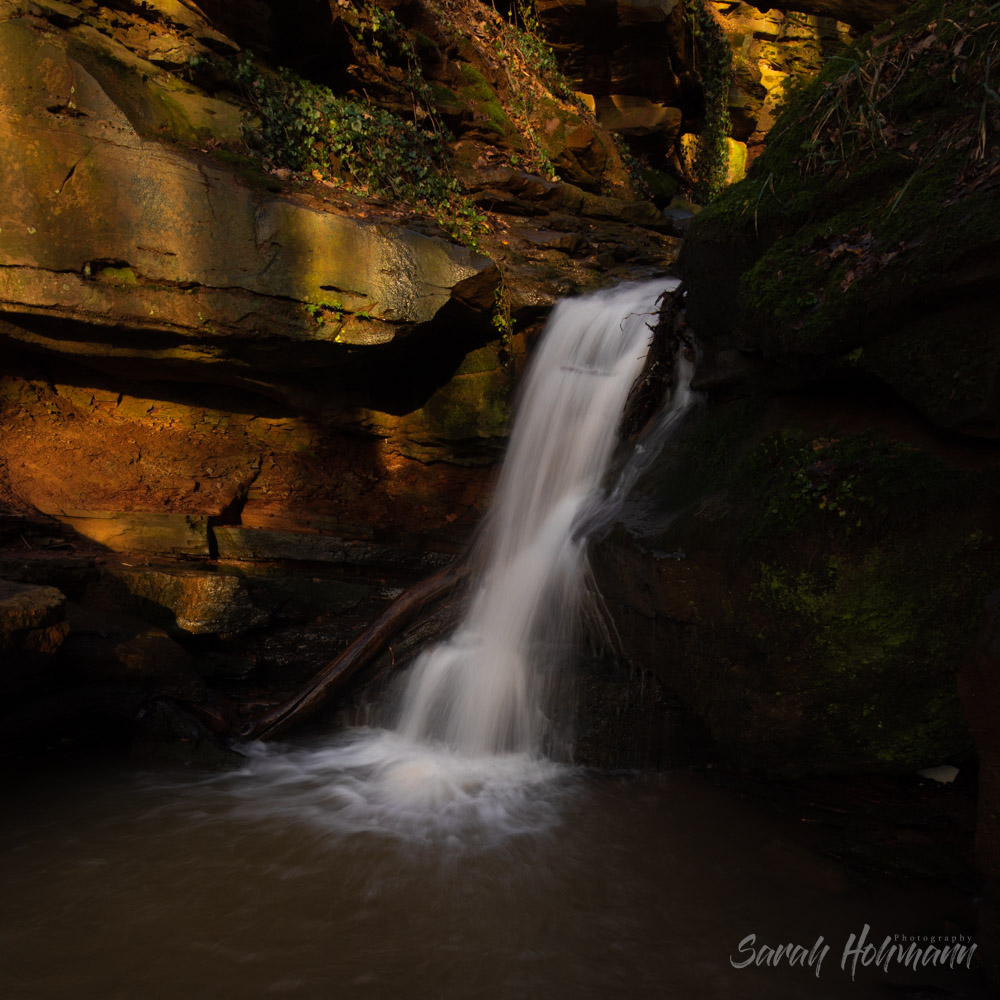 waterfall in Hesse Germany